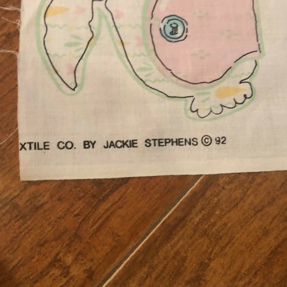 Vintage Cotton Canterbury Atlanta Easter Bunny Craft Applique Jackie Stephens 92 - Picture 7 of 11